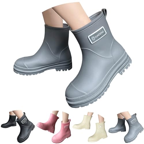 riou Wellington Boots Regenstiefel, bequem, für Garten, Arbeit, Gummistiefel, flexibel und rutschfest, Schwarz, Blau, Größe 36-43, weiß, 38 EU riou Wellington Boots Regenstiefel, bequem, für Garten, Arbeit, Gummistiefel, flexibel und rutschfest, Schwarz, Blau, Größe 36-43, weiß, 38 EU von riou