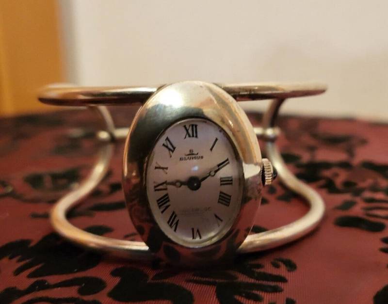 Antike Silberne Spangenuhr Silber 800 Gepunzt 2 Jahre Garantie von rippchensvintageshop