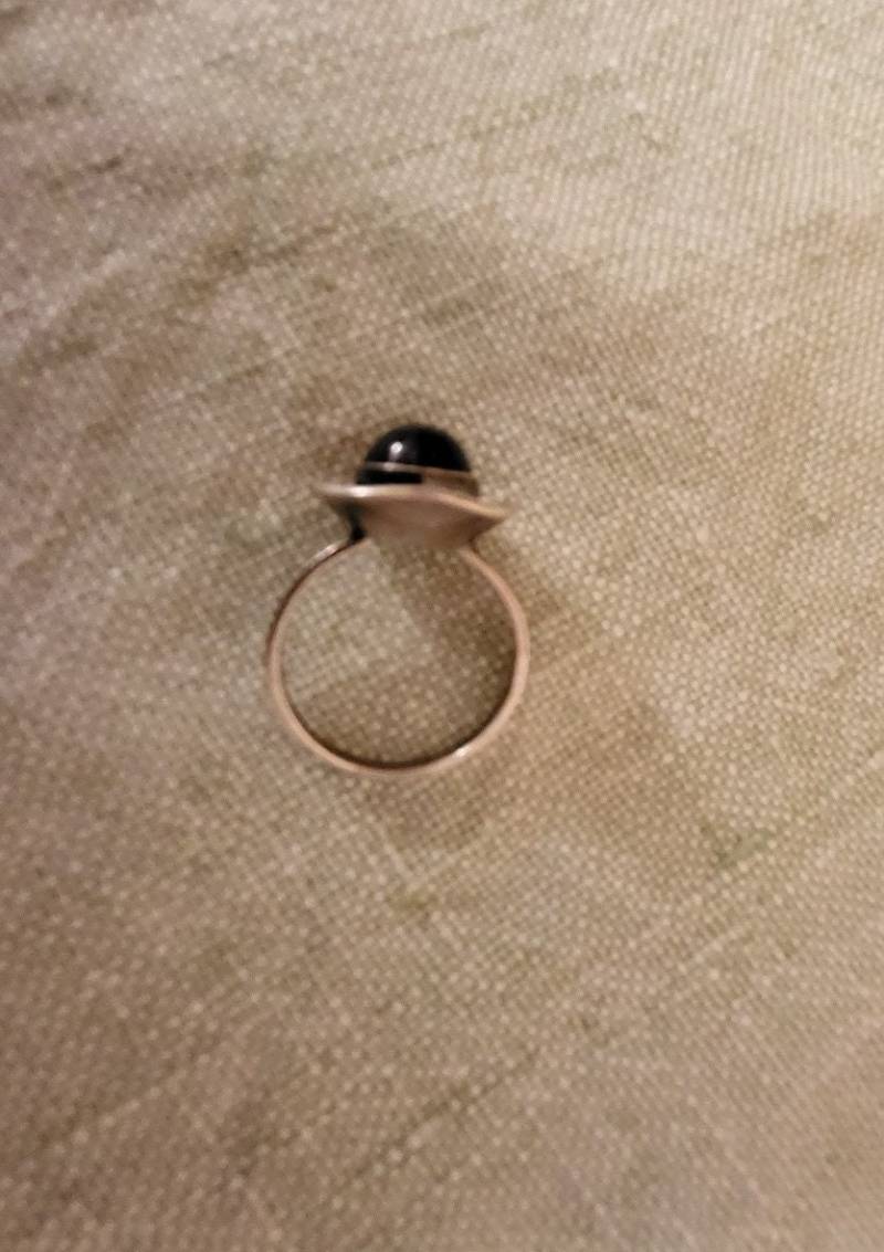 Fingerring 935Er Silber Mit Violettem Amethyst von rippchensvintageshop