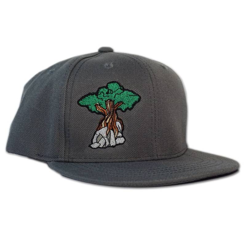 Wacholder Baum Jugend Fit - Snapback Hut Kohle Grau von risedesigns