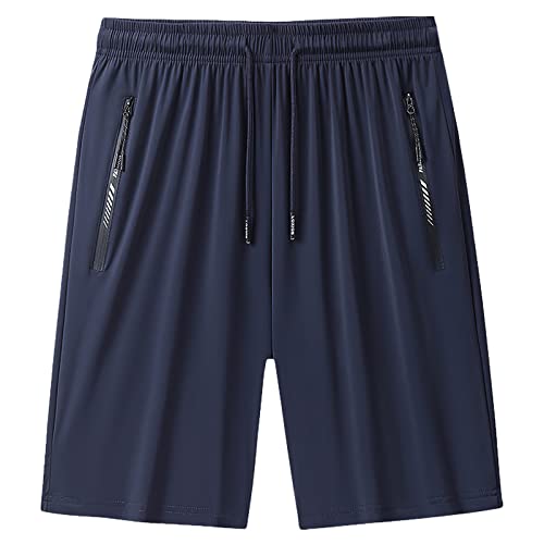 rismart Herren Schnelltrocknend Shorts Trainieren Laufen Gehen Sportlich mit Reißverschluss Taschen Marine EIS Seide 4XL rismart Herren Schnelltrocknend Shorts Trainieren Laufen Gehen Sportlich mit Reißverschluss Taschen Marine EIS Seide 4XL von rismart