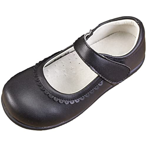 rismart Mary Jane Mädchen Schuh Riemen College Uniform Schwarz Kleid Flach, Schwarz , 36.5 EU von rismart