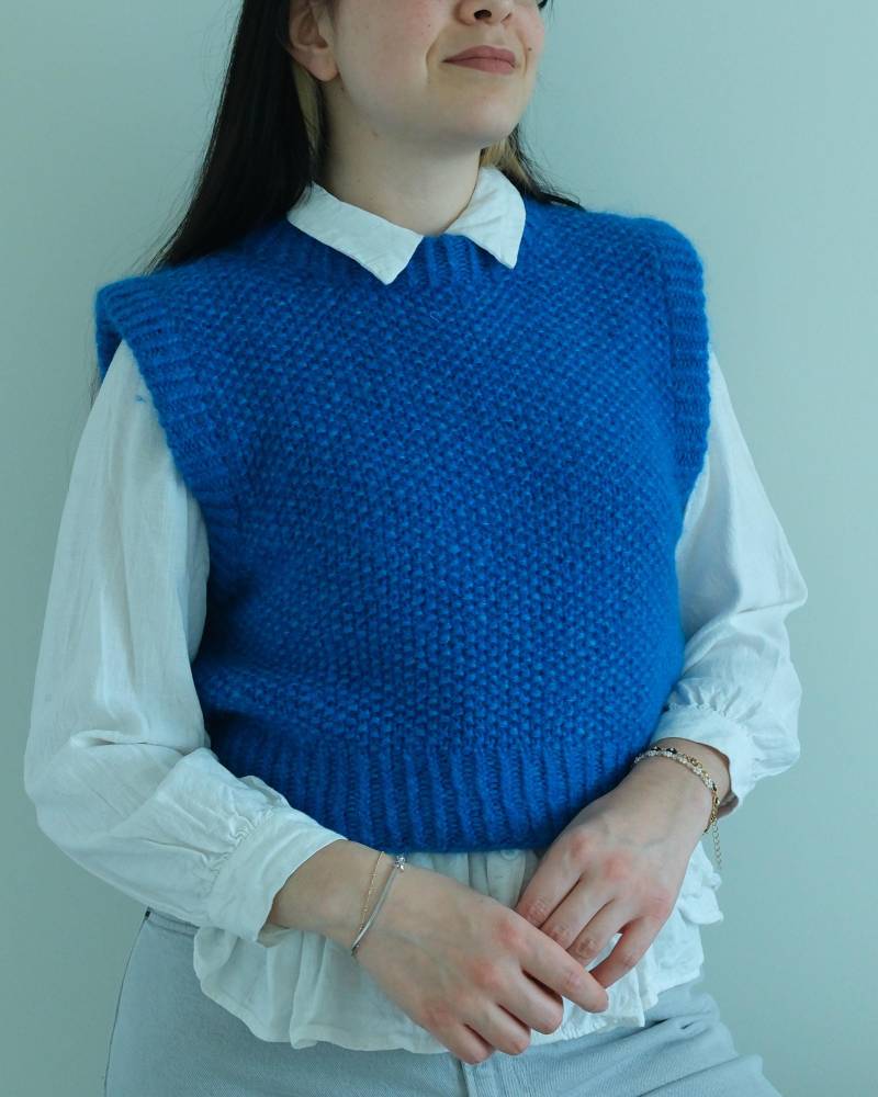 Handgemachte Pulli-Weste [Spezialanfertigung] von ritamadethisshop