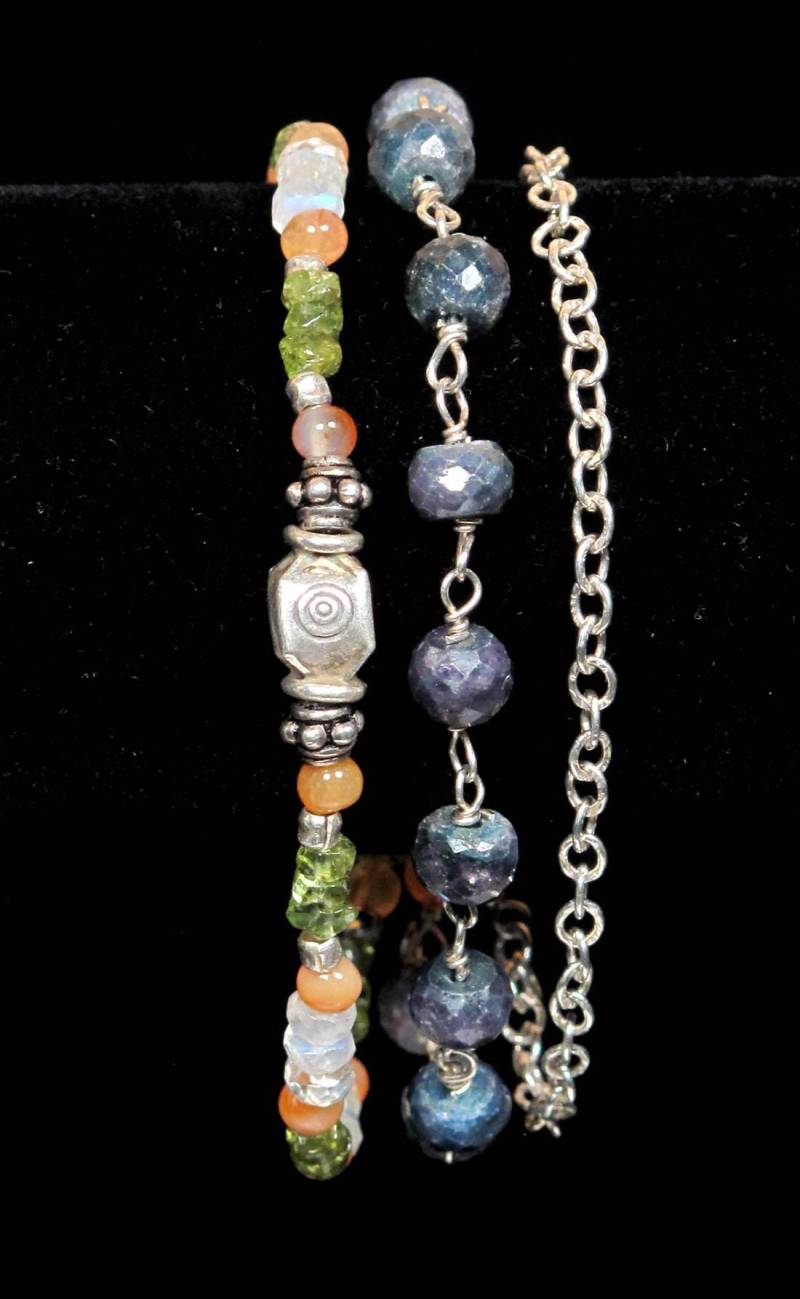 Smaragd Rondelle, Mondstein, Peridot Und Karneolarmband Smaragd Rondelle, Mondstein, Peridot Und Karneolarmband von ritterross1