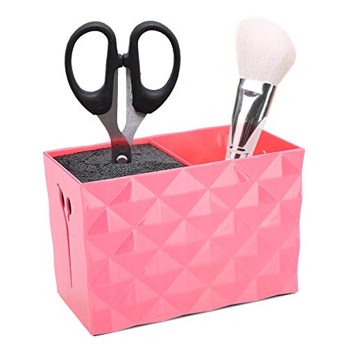 Barber Tools Halter, professionelle Salon Scherenhalter Rack, Scherhalter, moderne Friseur Kämme Clips Desktop Desk Organizer für Haarschneider Bürsten Kämme Clips Organizer(rot) von riuty