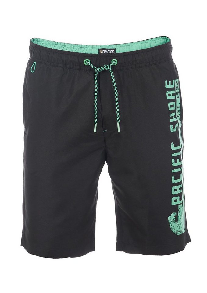 riverso Badeshorts Herren Badehose RIVJannik Regular Fit (1-St) Sportshorts mit Kordelzug von riverso