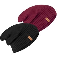 riverso Herren Slouch Beanie RIVSimon 2er Pack von riverso