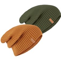 riverso Herren Slouch Beanie RIVSimon 2er Pack von riverso