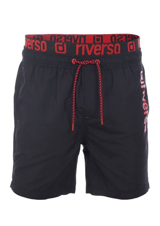 riverso Badeshorts Herren Badehose RIVBobby Regular Fit (1-St) Sportshorts mit Kordelzug von riverso