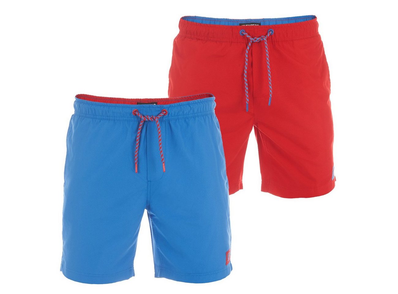 riverso Badeshorts Herren Badehose RIVDavid Regular Fit (2-St) Sportshorts mit Kordelzug von riverso