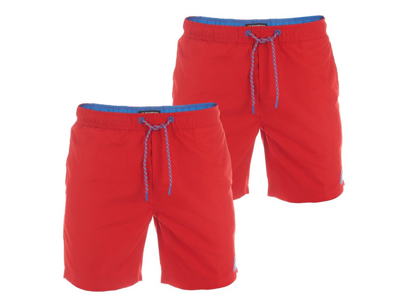 riverso Badeshorts Herren Badehose RIVDavid Regular Fit (2-St) Sportshorts mit Kordelzug von riverso