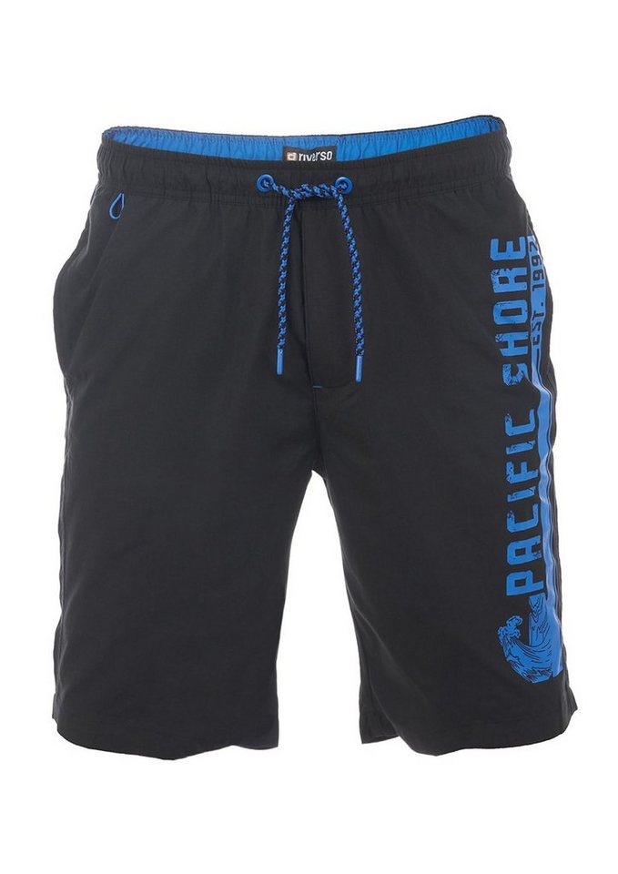 riverso Badeshorts Herren Badehose RIVJannik Regular Fit (1-St) Sportshorts mit Kordelzug von riverso