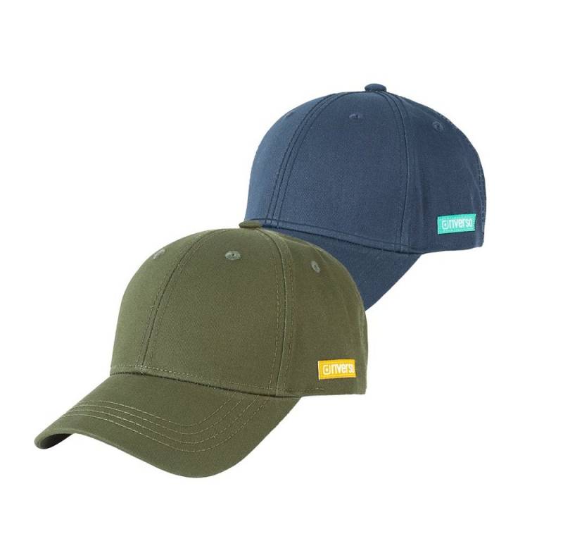riverso Baseball Cap Herren Cap RIVNoel Basic (2-St) Baseballcap aus 100% Baumwolle von riverso