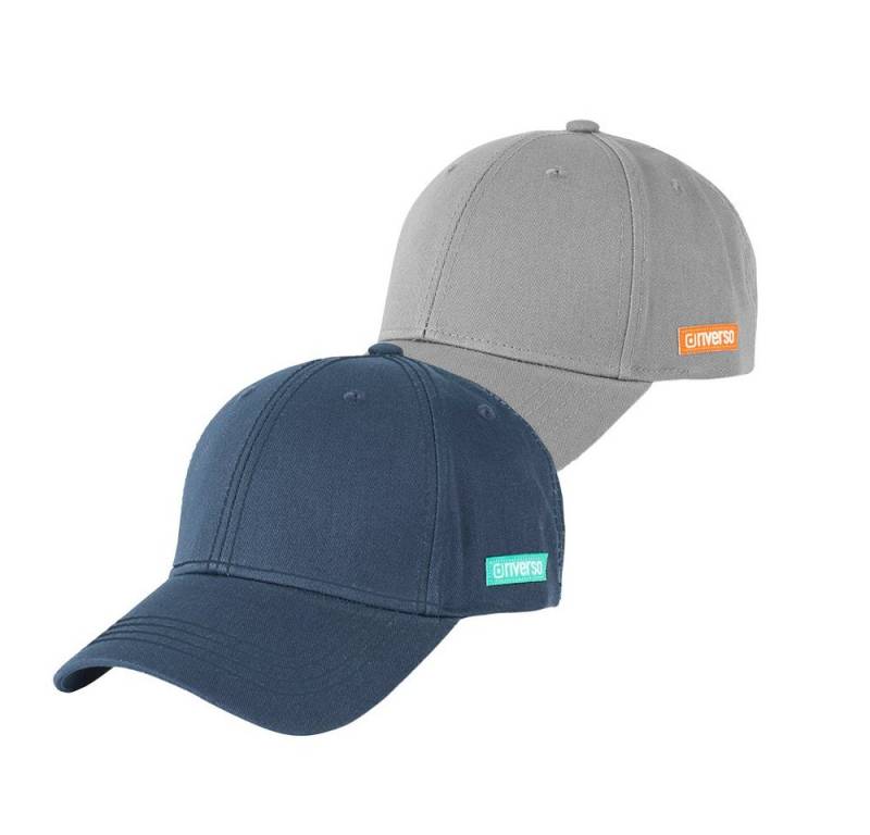 riverso Baseball Cap Herren Cap RIVNoel Basic (2-St) Baseballcap aus 100% Baumwolle von riverso
