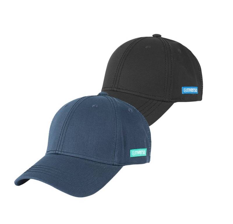 riverso Baseball Cap Herren Cap RIVNoel Basic (2-St) Baseballcap aus 100% Baumwolle von riverso