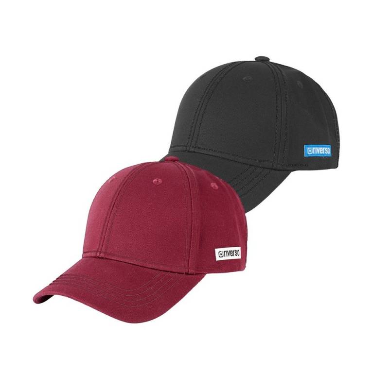 riverso Baseball Cap Herren Cap RIVNoel Basic (2-St) Baseballcap aus 100% Baumwolle von riverso