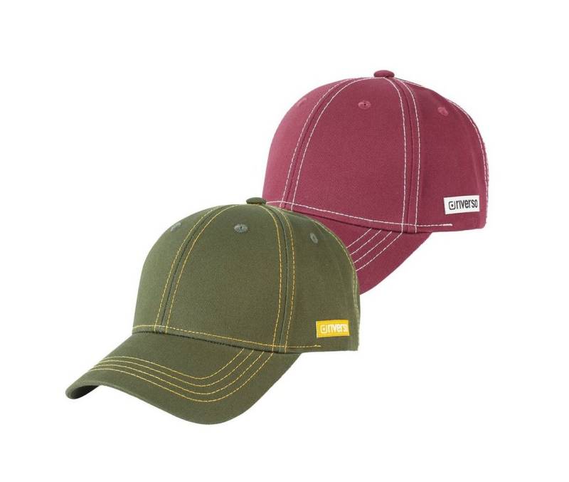 riverso Baseball Cap Herren Cap RIVNoel Basic (2-St) Baseballcap aus 100% Baumwolle von riverso