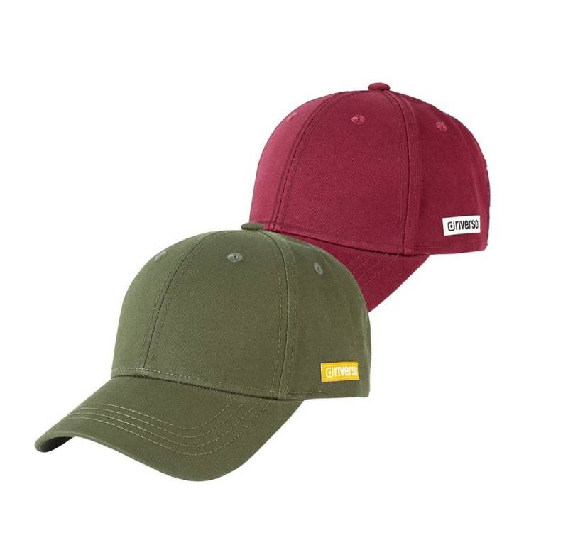 riverso Baseball Cap Herren Cap RIVNoel Basic (2-St) Baseballcap aus 100% Baumwolle von riverso