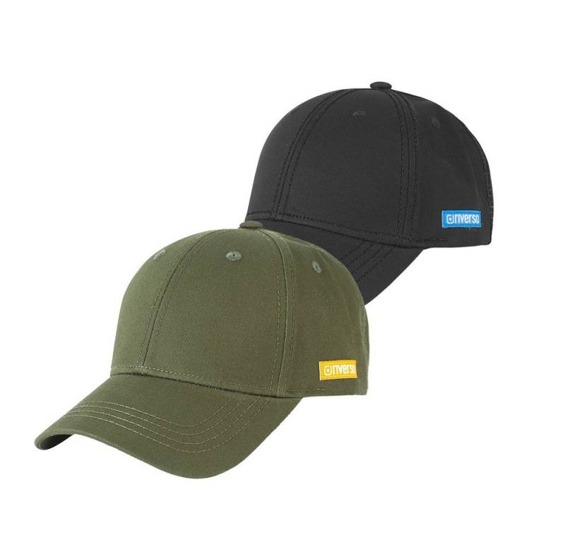 riverso Baseball Cap Herren Cap RIVNoel Basic (2-St) Baseballcap aus 100% Baumwolle von riverso