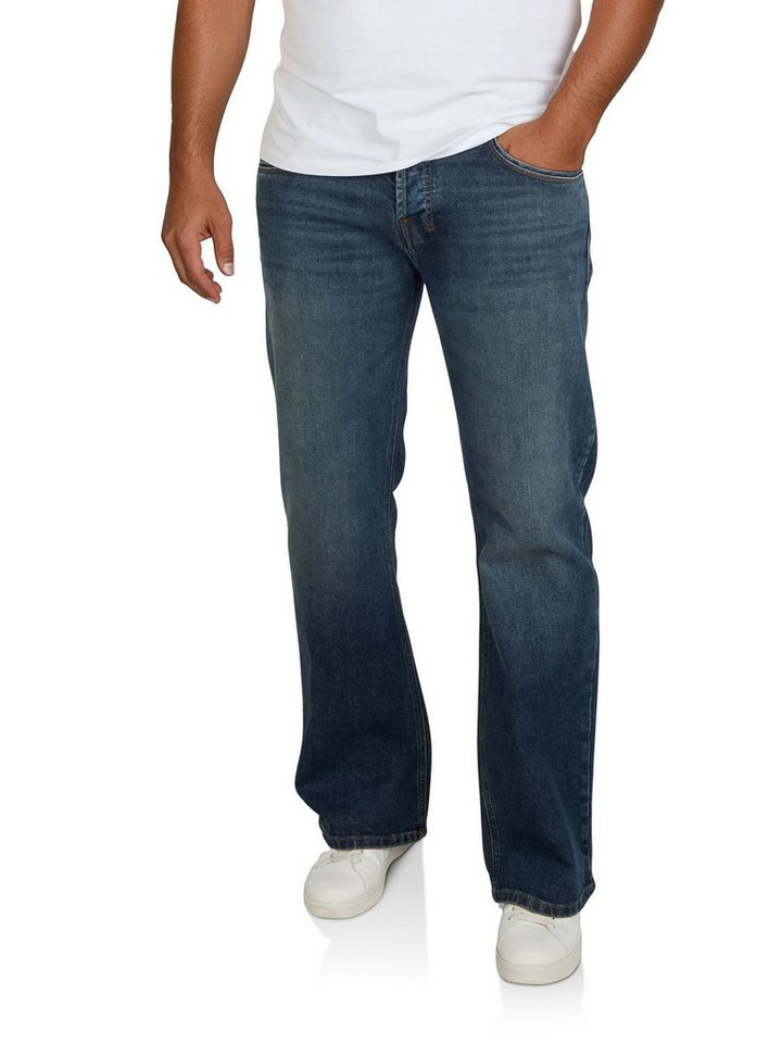 riverso Bootcut-Jeans Herren Jeanshose RIVAlan Bootcut Fit Denim Hose mit Stretch von riverso