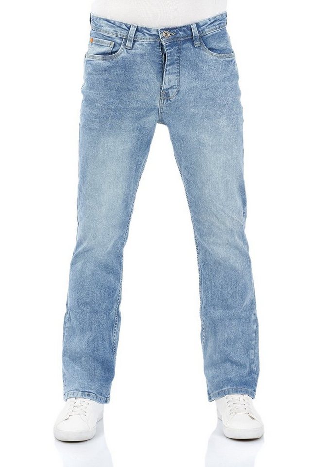 riverso Bootcut-Jeans Herren Jeanshose RIVFalko Boot Cut Fit Denim Hose mit Stretch von riverso