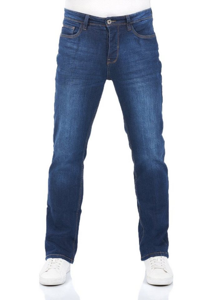 riverso Bootcut-Jeans Herren Jeanshose RIVFalko Boot Cut Fit Denim Hose mit Stretch von riverso