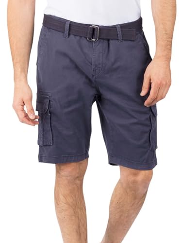 riverso Cargo Shorts Herren mit Gürtel Regular Fit RIVJoko Kurze Hosen Cargoshorts Sommer Stretch, Größe:5XL, Farbe:Navy riverso Cargo Shorts Herren mit Gürtel Regular Fit RIVJoko Kurze Hosen Cargoshorts Sommer Stretch, Größe:5XL, Farbe:Navy von riverso