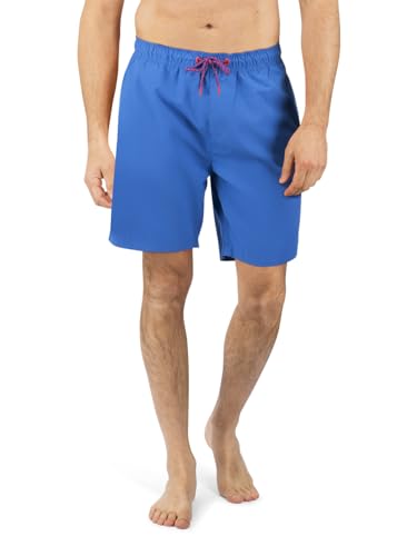 riverso Herren Badehose Badeshort RIVDavid Regular Fit Sport Taschen Sporthose Shorts Schwimmhose Kurze Hose Elastischer Bund Blau 4XL, Größe:4XL, Farbe:Bright Blue (19600) von riverso