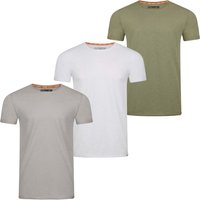 riverso Herren Basic T-Shirt RIVLenny Regular Fit 3er Pack von riverso