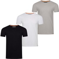 riverso Herren Basic T-Shirt RIVLenny Regular Fit 3er Pack von riverso