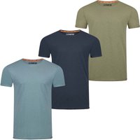 riverso Herren Basic T-Shirt RIVLenny Regular Fit 3er Pack von riverso