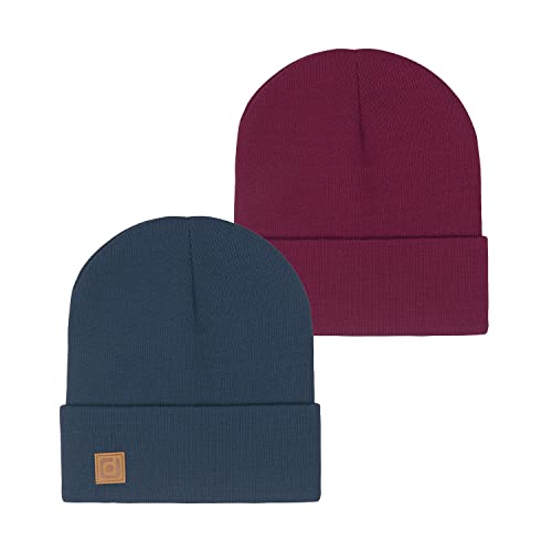 riverso Herren Beanie RIVFabian Outdoormütze Strickmütze Laufmütze Wintermütze Unisex Einfarbig 100% Acryl Einheitsgröße, Größe:One Size, Farbe:Farbmix 14 von riverso