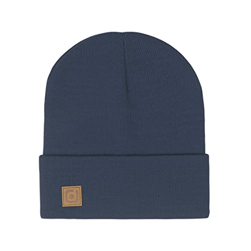 riverso Herren Beanie RIVFabian Outdoormütze Strickmütze Laufmütze Wintermütze Unisex Einfarbig 100% Acryl Einheitsgröße (Einheitsgröße, Blau) von riverso