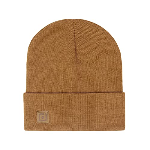 riverso Herren Beanie RIVFabian Outdoormütze Strickmütze Laufmütze Wintermütze Unisex Einfarbig 100% Acryl Einheitsgröße (Einheitsgröße, Braun) von riverso