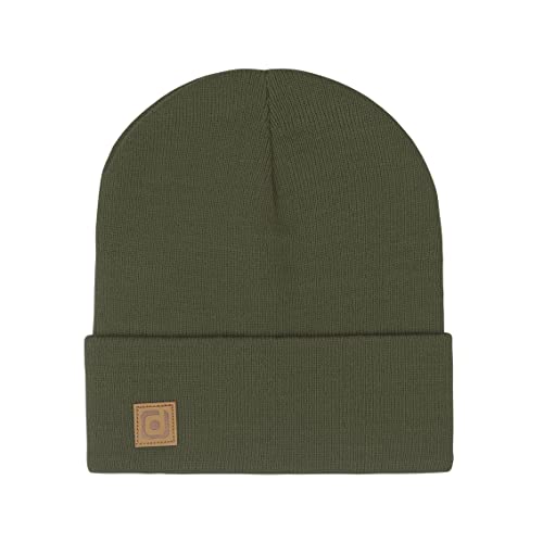 riverso Herren Beanie RIVFabian Outdoormütze Strickmütze Laufmütze Wintermütze Unisex Einfarbig 100% Acryl Einheitsgröße (Einheitsgröße, Grün) von riverso