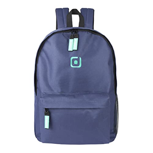 riverso Herren Damen Bag RIVRoy 24L Rucksack Schulrucksack Backpack Daypack Laptopfach 17 Zoll Wasserfest Sport Freizeit Reisverschluss 100% Polyester Blau, Größe:One Size, Farbe:Navy von riverso