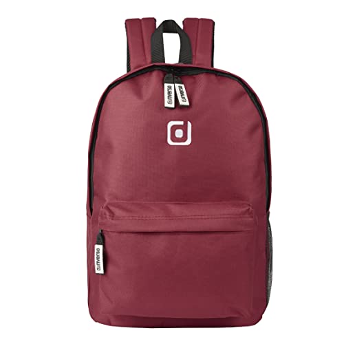 riverso Herren Damen Bag RIVRoy 24L Rucksack Schulrucksack Backpack Daypack Laptopfach 17 Zoll Wasserfest Sport Freizeit Reisverschluss 100% Polyester Rot, Größe:One Size, Farbe:Burgundy von riverso