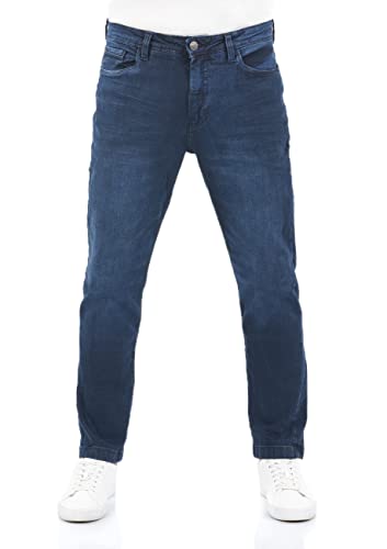 riverso Herren Jeans Hose RIVChris Straight Fit Jeanshose Baumwolle Denim Stretch Blau w32, Farbe:Dark Blue Denim (D233), Größe:32W / 34L von riverso