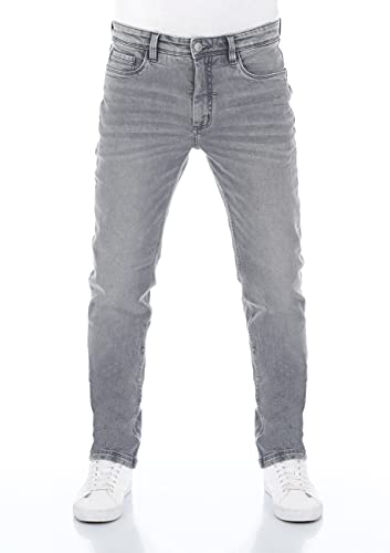 riverso Herren Jeans Hose RIVChris Straight Fit Jeanshose Baumwolle Denim Stretch Grau w31, Farbe:Grey Denim (23000), Größe:31W/32L von riverso