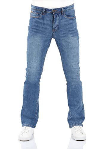 riverso Jeans Herren Bootcut RIVFalko Denim Stretch Blau w31, Farbe:Middle Blue Denim (M236), Größe:31W / 34L von riverso