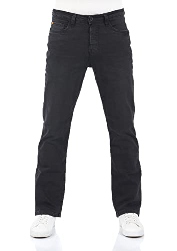 riverso Jeans Herren Bootcut RIVFalko Denim Stretch Schwarz w29, Farbe:Black Denim (B122), Größe:29W / 34L von riverso