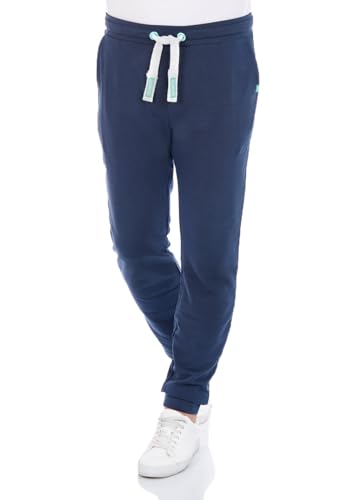 riverso Jogginghose Herren Baumwolle lang RIVLino Regular Fit Sweatpants Trainingshose Freizeithose Sporthose, Größe:XXL, Farbe:Navy von riverso