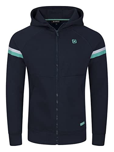 riverso Herren Kapuzenjacke RIVDanilo Hoodie Kapuzenpullover Reißverschluss Kapuze Hooded Jacke Baumwolle Blau 3XL, Größe:3XL, Farbe:Navy von riverso