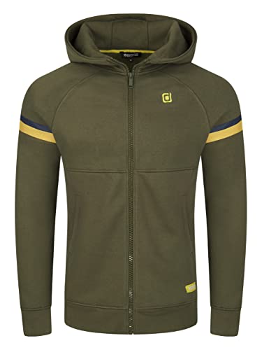 riverso Herren Kapuzenjacke RIVDanilo Hoodie Kapuzenpullover Reißverschluss Kapuze Hooded Jacke Baumwolle Grün 5XL, Größe:5XL, Farbe:Ivy Green von riverso