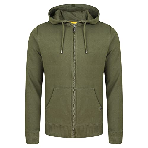 riverso Herren Kapuzenjacke RIVNils Sweatjacke Sweatshirt Kapuzenpullover Hoodie Kapuze Reißverschluss Basic Einfarbig Baumwolle Grün 3XL, Größe:3XL, Farbe:Ivy Green (12400) von riverso