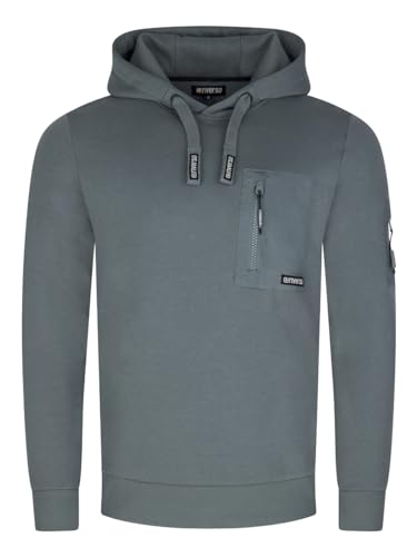 riverso Hoodie Herren Regular Fit RIVLasse Kapuzenpullover Pullover Brusttasche Blau M, Größe:M, Farbe:Turbid Blue riverso Hoodie Herren Regular Fit RIVLasse Kapuzenpullover Pullover Brusttasche Blau M, Größe:M, Farbe:Turbid Blue von riverso