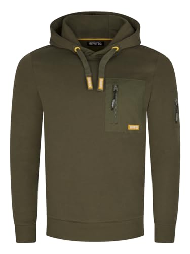 riverso Herren Kapuzenpullover RIVLasse Regular Fit Hoodie Tasche Pullover Reißverschluss Streetwear Kapuzenpullover Kapuze Langarm Sweatshirt Grün 3XL, Größe:3XL, Farbe:Ivy Green von riverso