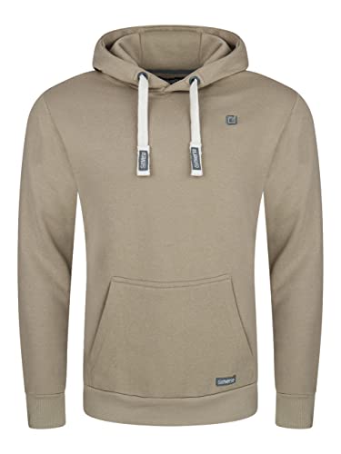 riverso Hoodie Herren Regular Fit RIVLinus Kapuzenpullover Pullover Sweater Beige, Größe:4XL, Farbe:Cobblestone Beige von riverso