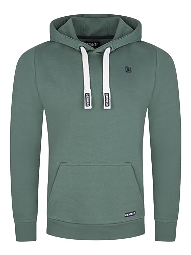 riverso Hoodie Herren Regular Fit RIVLinus Kapuzenpullover Pullover Sweater Grün, Größe:3XL, Farbe:Forest Green von riverso