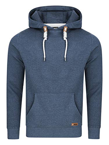riverso Hoodie Herren Regular Fit RIVLuca Kapuzenpullover Pullover Sweatshirt Streetwear Blau 3XL, Größe:3XL, Farbe:Dark Blue (19400) von riverso